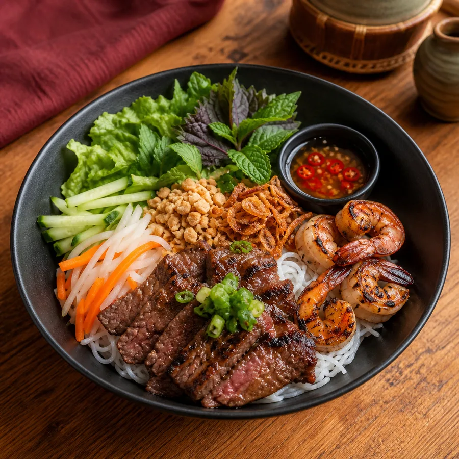 Bún Bò Nướng Đặc Biệt
