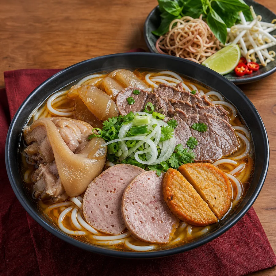 Bún Bò Đặc Biệt Chả Huế (Hoặc Chả Tôm)