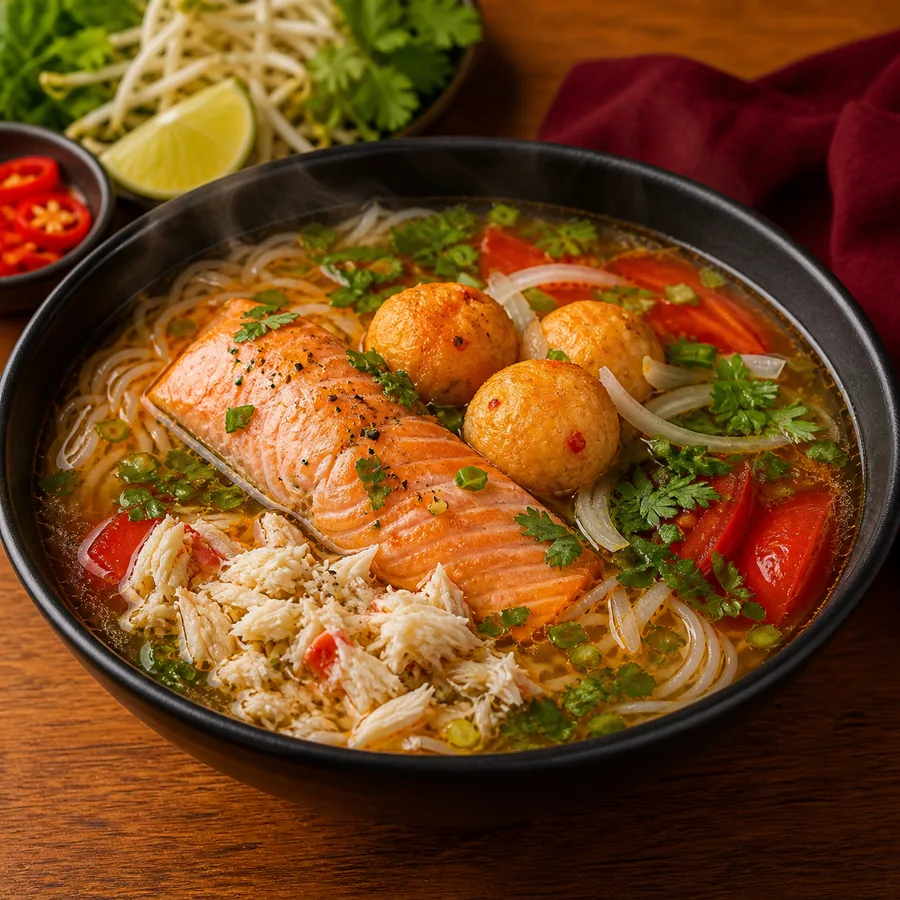 Bún Cá Chả Tôm Cua